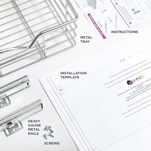 Pull Out Cabinet Organizer, Pantry Drawer, 30"W x 21"D x 5"H - view 7