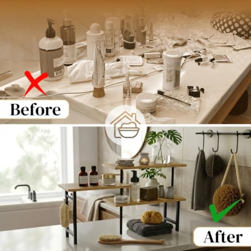 3-Tier Bamboo Corner Organizer Countertop Shelf - view 6