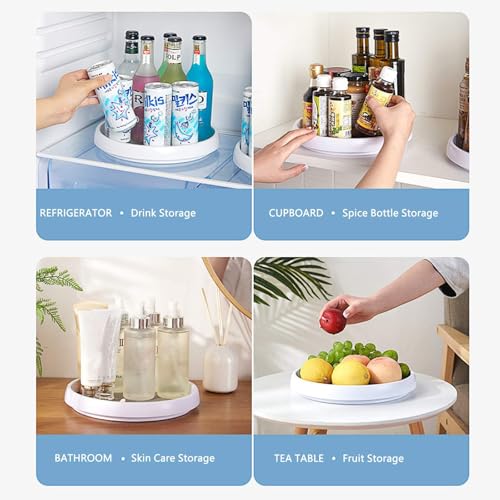 Lazy Susan Organizer, 10 Inch 360 Rotating Tray, 2 Pack - view 3