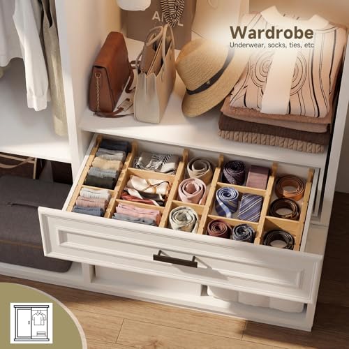 Bamboo Drawer Dividers, Expandable Kitchen Drawer Organizer - view 7