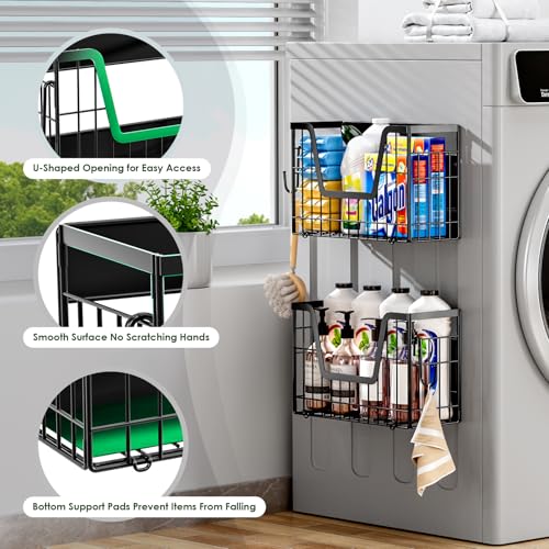 2 Pack Magnetic Shelf for Fridge, Fruit Potato & Onion Storage Bins - view 4