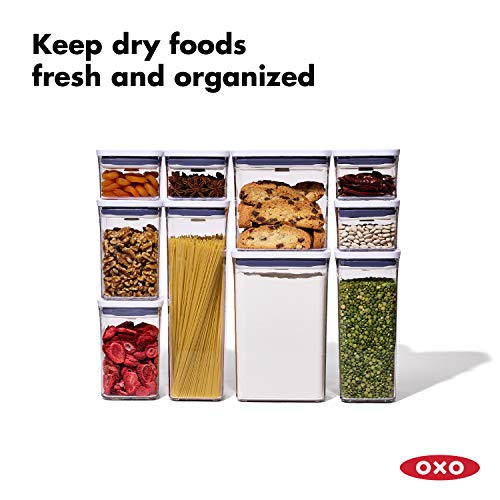 Good Grips 8-Piece Fridge Organization Set & Good Grips 10-Piece POP Container Set, White - view 6