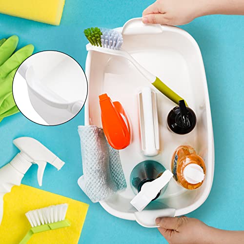 2 Pack Cleaning Supplies Caddy, Large Plastic Cleaning Supply Organizer Bucket with Handle Portable Housekeeping Shower Tote Caddy Under Sink Tool Storage Baskets for Dorm, Bathroom, Household - view 4
