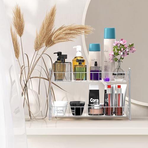 2-Tier Countertop Spice Rack Organizer, Chrome - view 5