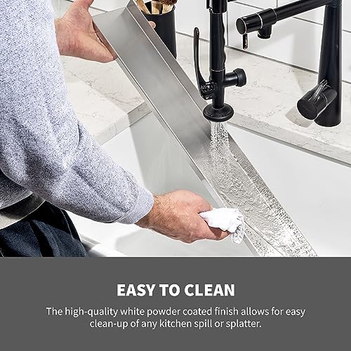 StoveShelf 30" Length White Magnetic Shelf for Kitchen Stove - Kitchen Storage Solution with Zero Installation - Over Stove Spice Rack Organizer - view 6