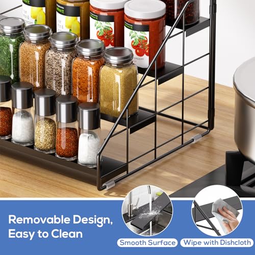 Spice Rack Organizer for Cabinet, 4 Tiered Spice Rack Organizer - view 5