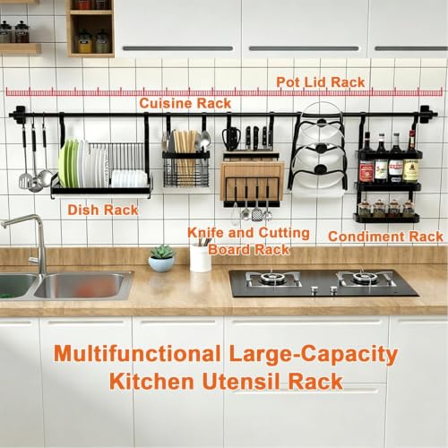 Kitchen Utensil Hanger, Stainless Steel, Modular Storage Organizer - view 5