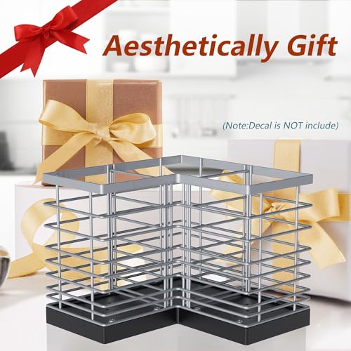 Extra Large Countertop Utensil Holder for Kitchen Counter,Fit Corner - view 5