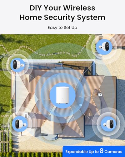 3K 5MP HD Security Camera System No Subscription 2 Pack - view 6