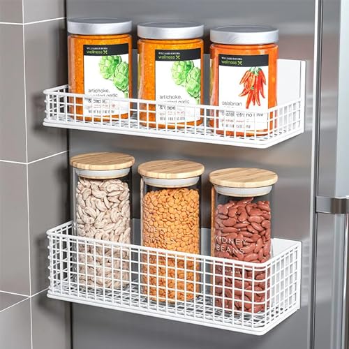 Magnetic Shelf Fridge Basket Bin Washer Dryer Locker Whiteboard Cabinet - view 5
