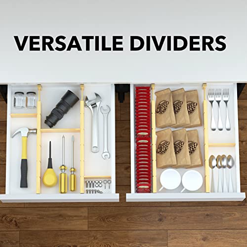 Bamboo Drawer Dividers Inserts, 3 Sizes, 9 Pack - view 6