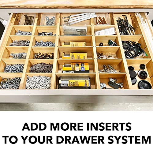 Bamboo Drawer Dividers Inserts, 3 Sizes, 9 Pack - view 4