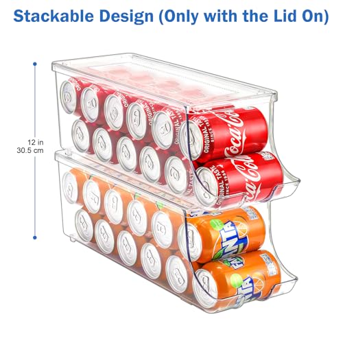 2 Pack Soda Can Organizer Dispenser for Refrigerator Fridge - view 5