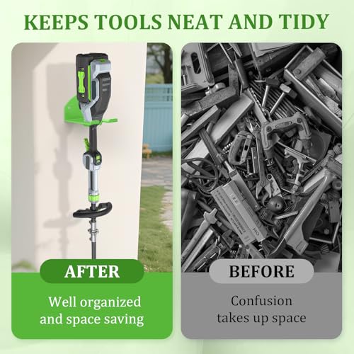 Power Tool Organizer Wall Mount, Lawn Tool Storage Rack for Weed Eater, Trimmer Rack for E.GO Power+ String Trimmer, Battery Powered 1 Pack - view 5