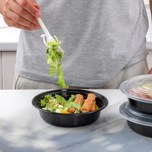 24 oz Meal Prep Containers with Lids [50 Sets] Round - view 5