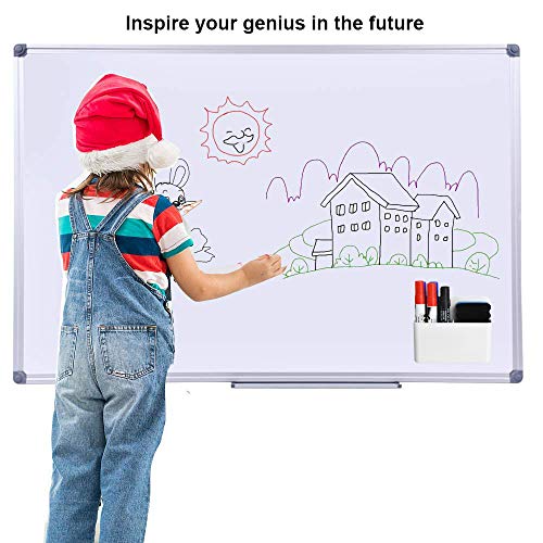 Magnetic Dry Erase Marker Holder,Pen and Eraser Holder for Whiteboard，Magnet Pencil Cup Utility Storage Organizer for Office, Refrigerator, Locker and Metal Cabinets (2 Pack) - view 5