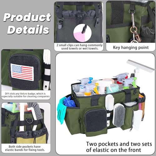 Cleaning Caddy Bag Built-in hard plastic sheet Adjustable Shoulder Strap - view 3