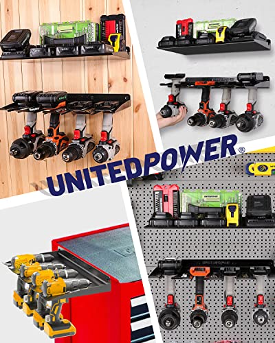 Electric Drill Storage Rack, Holds 4 Drills, Wall Mounted Power Tool Organizer for Battery Powered Hand Tools, Workshop, Shed, Garage, Home (Drill Rack) - view 6