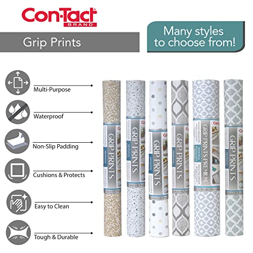 Brand Grip Prints Shelf Liner, Durable and Non-Adhesive Liners, Non-Slip Drawer and Cabinet Liner, 18" x 8', Beige Granite, Pack of 1 Roll - view 6