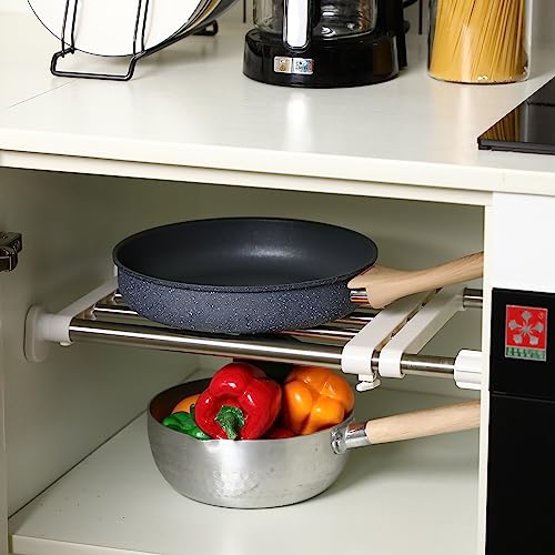 4 Pcs Tension Shelf Rod Expandable Closet Storage, 23.62–39.37 Inch - view 6