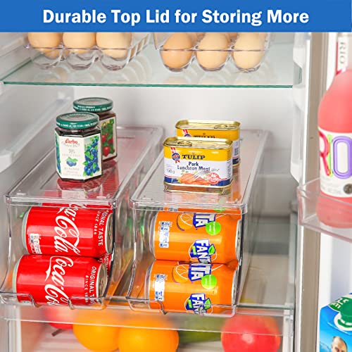 2 Pack Soda Can Organizer Dispenser for Refrigerator Fridge - view 3