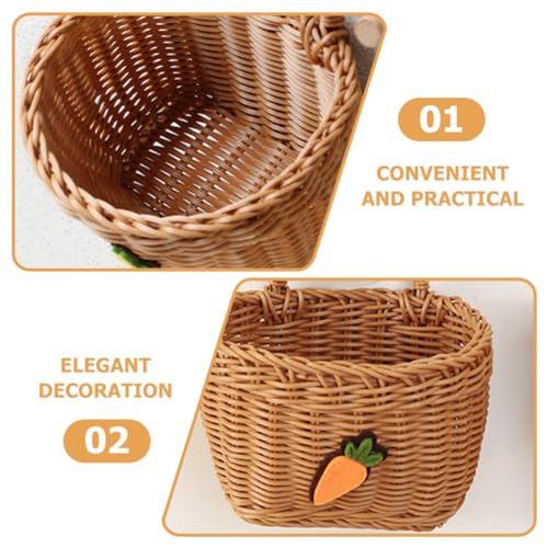 Wall Hanging Flower Basket 18x17x15cm Plastic Onion Ginger Holder - view 3