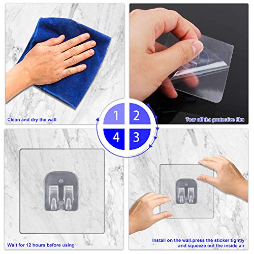 Corner Shower Caddy Adhesive Sticker Hooks for Shower Caddy 4 Pcs - view 4