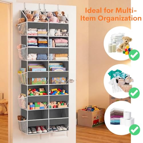 5-Tier Over Door Organizer, 10-Compartment Wide Storage Rack - view 5