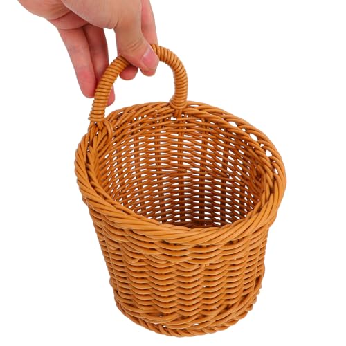 2pcs Wall Hanging Basket, Plastic Wicker Kitchen Storage for Garlic - view 3