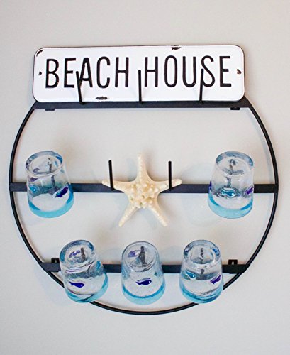Mug Rack with Sturdy Steel Frame, Matte Black Finish, Removable Rubber Caps, Wall Mounted (Round 24" x 24") - view 6