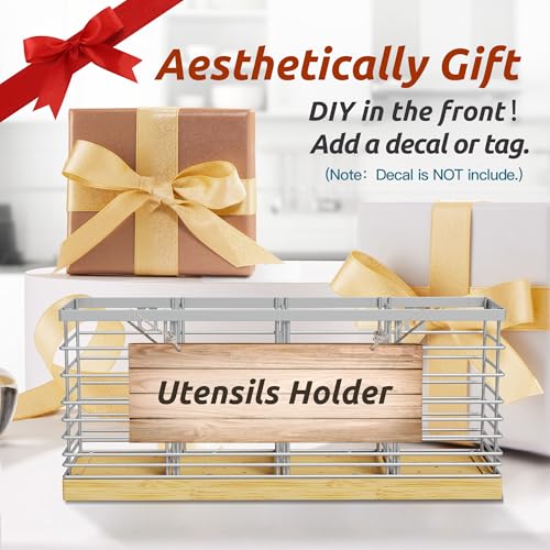 Extra Large Kitchen Utensil Holder Countertop with Removable Divider - view 7
