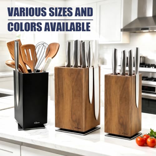Magnetic knife block without knives 360° rotatable knife holder stand - view 5