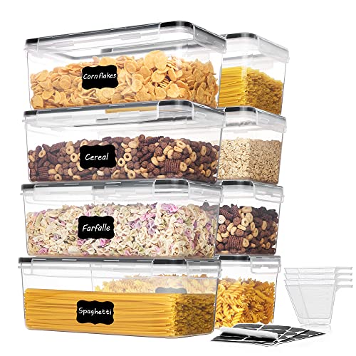 Pasta Storage Containers, 8 Pack, 3.2L Airtight Canisters
