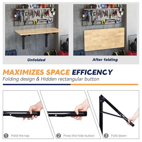 Folding Shelf Brackets, Heavy Duty Collapsible Shelf Bracket - view 4