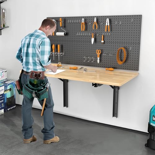 24 inch Folding Shelf Brackets, Steel Wall Mounted Shelf Bracket - view 6