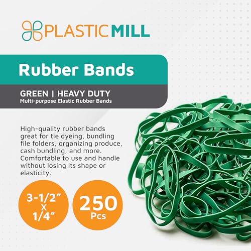 Rubber Bands Size 64, 3 1/2 in x 1/4 in, Green, 250-Count - view 2