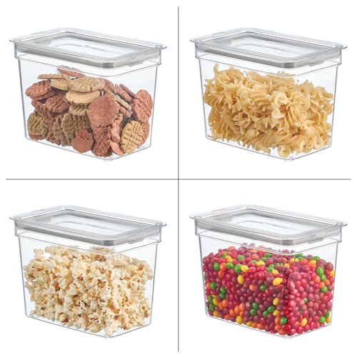 Medium Tall Dry Goods Storage Bin, Clear, 5"L x 8.1"W x 6"H - view 3