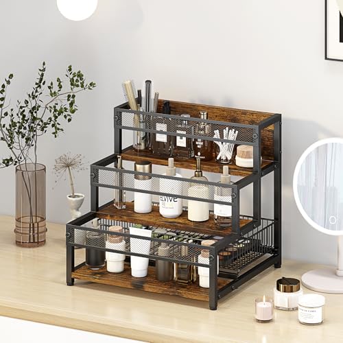 3 Tier Coffee Syrup Rack Organizer 12 Water Bottles Holder Stand - view 6
