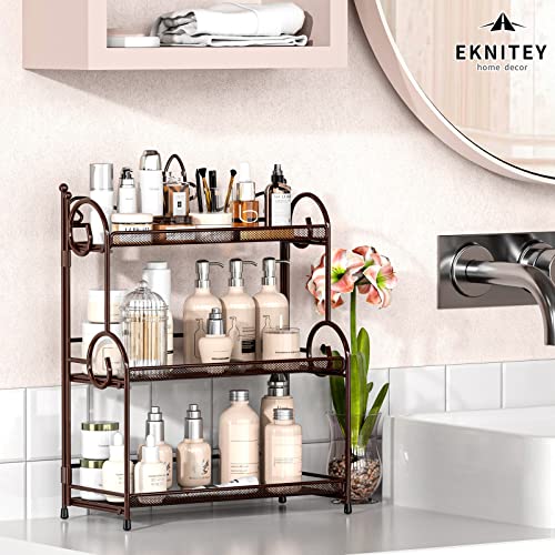 Bathroom Organizer Shelf Countertop - 3 Tier Spice Rack No Assembly - view 4