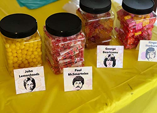 Square Plastic Jars with Lids - Clear Empty Storage Containers for Food Storage, Plastic Food Jars with Easy Grip Handles for Dry Goods Cookies Rice and More (6 Pack 60 Oz) - view 6