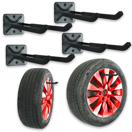 Heavy Duty Garage Tires Hooks Wall Mounted Tool Hanger Organizer