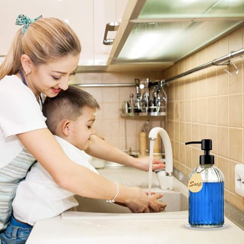 Soap Dispenser with Silicone Pad – Premium Quality – Dish soap Dispenser, Hand Soap Dispenser – Rust Proof Stainless Steel Pump – Ideal for Kitchen Dish soap, Bathroom soap - view 6