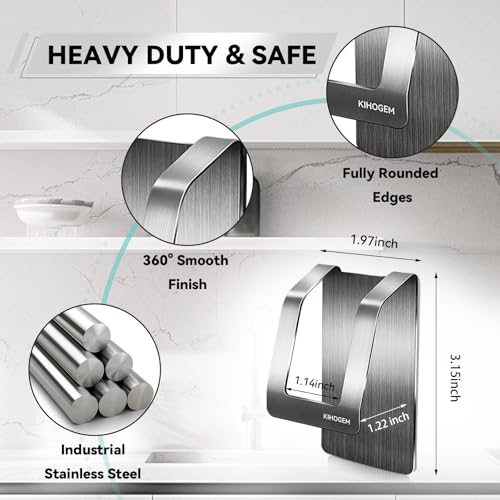 Spray Bottle Hanger Adhesive 4Pack, Silver - view 2
