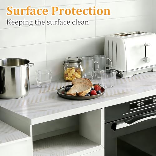 Drawer and Shelf Liner for Kitchen Cabinet, Cupboard, Desks, Pantry, Tool Box Hexagon Waterproof Non Adhesive Non-Slip Easy to Clean 12in X 120in - view 6