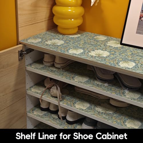 Vintage Drawer Liner for Dresser Cabinet Liner Green 15.7in x 10ft - view 5