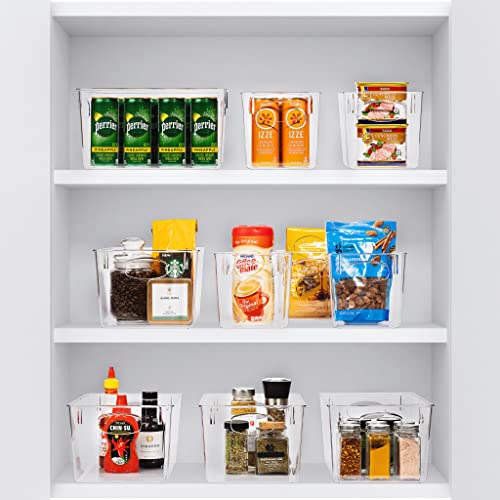 Fridge Organizers and Storage, Clear Plastic Bins (Small, 4 Pack) - view 5