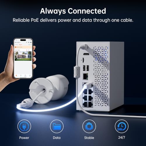 4K PoE Security Camera System, Build in 64GB Storage, Metal Housing - view 6