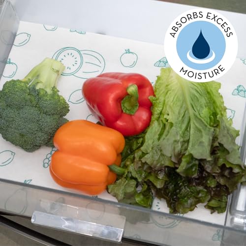S&T INC. Fridge Liners, 5 Pack, 12" x 24", Fruit - view 2