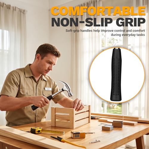 39-Piece Household Tool Kit for Women, Basic Hand Tool Set with Plastic Toolbox Storage Case, Small Starter Tool Box Set for Home Repairs, DIY Projects, Crafts and Dorm Essentials - Orange - view 3