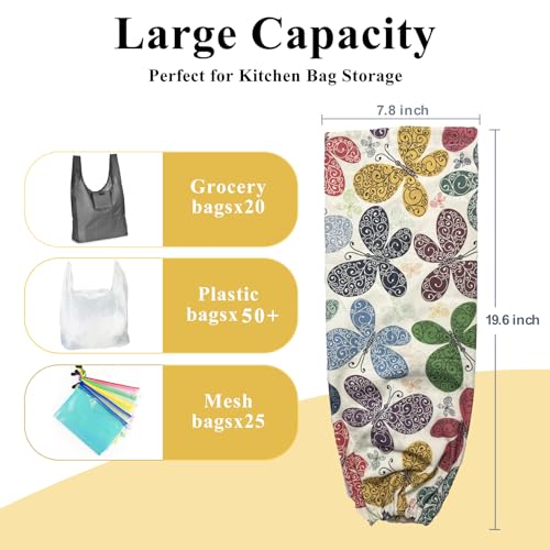 Plastic Bag Holder, Wall Mount Plastic Bag Organizer Dispenser - view 3